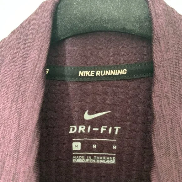 Nike Running Dri-Fit maroon long sleeve thumb holes lightweight sweatshirt - Picture 6 of 10
